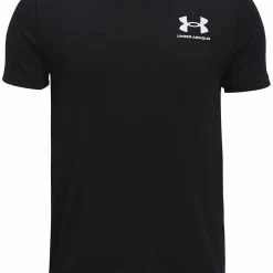 Under Armour SPORTSTYLE LEFT CHEST SS - Koszulka Sportowa - Black