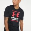 Under Armour GL FOUNDATION SS - Koszulka Sportowa - Black/white/red