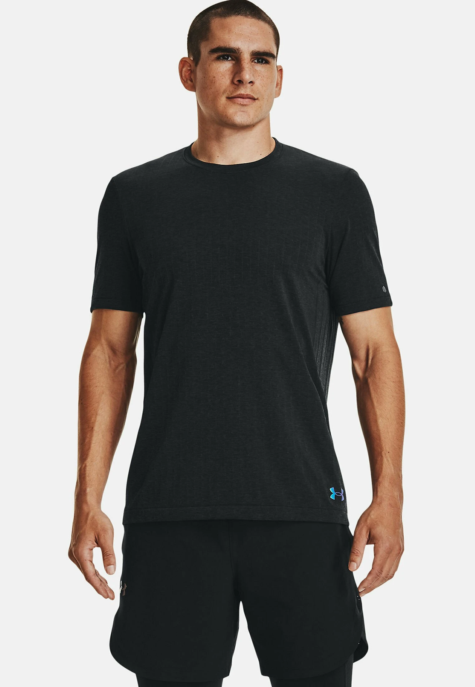 SHORT-SLEEVES RUSH SEAMLESS SS - T-shirt basic - black Under Armour SHORT-SLEEVES RUSH SEAMLESS SS - T-shirt Basic - Black -Under Armour shop 7dcd8b87f65f4626ba687e6a350a8c00