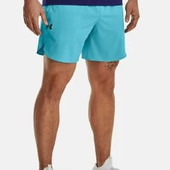 Under Armour PEAK - Krótkie Spodenki Sportowe - Blue Surf