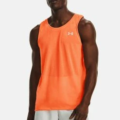 Under Armour STREAKER SINGLET - Top - Orange Blast