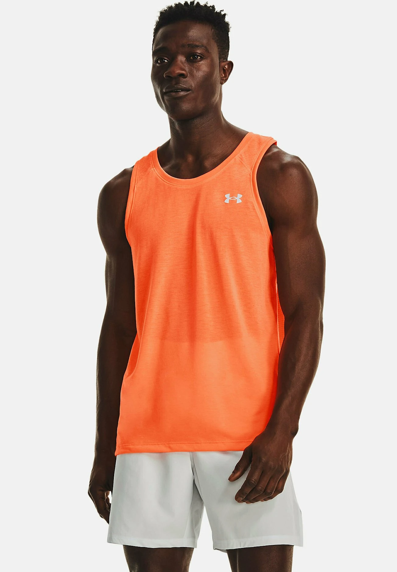 Under Armour STREAKER SINGLET - Top - Orange Blast 1 Under Armour STREAKER SINGLET - Top - Orange Blast