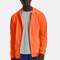 Under Armour UA ANYWHERE STORM - Kurtka Sportowa - Orange Blast