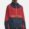 Under Armour UA RUSH WOVEN - Wiatrówka - Downpour Gray