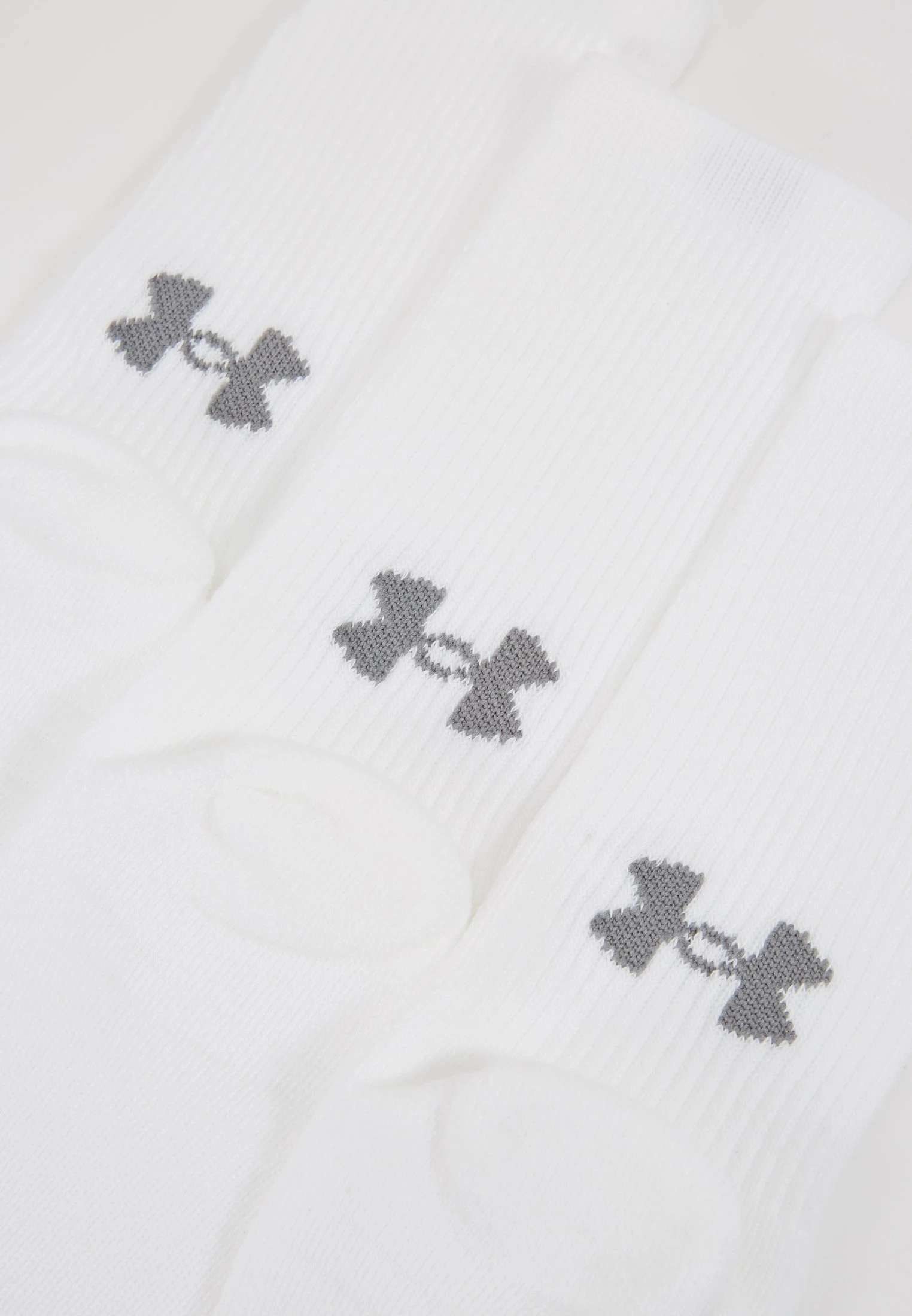HEATGEAR CREW 3 PACK - Skarpety sportowe - white / steel Under Armour HEATGEAR CREW 3 PACK - Skarpety Sportowe - White / Steel -Under Armour shop 8731ad42c9c0496d8aea5e7a17c275ac