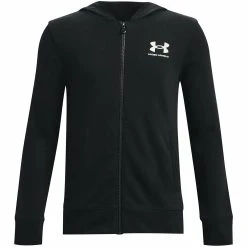 Under Armour UA RIVAL TERRY FZ - Bluza Rozpinana - Black