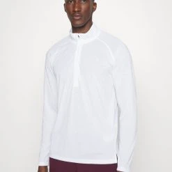 Under Armour STREAKER HALF ZIP - Bluzka Z Długim Rękawem - White