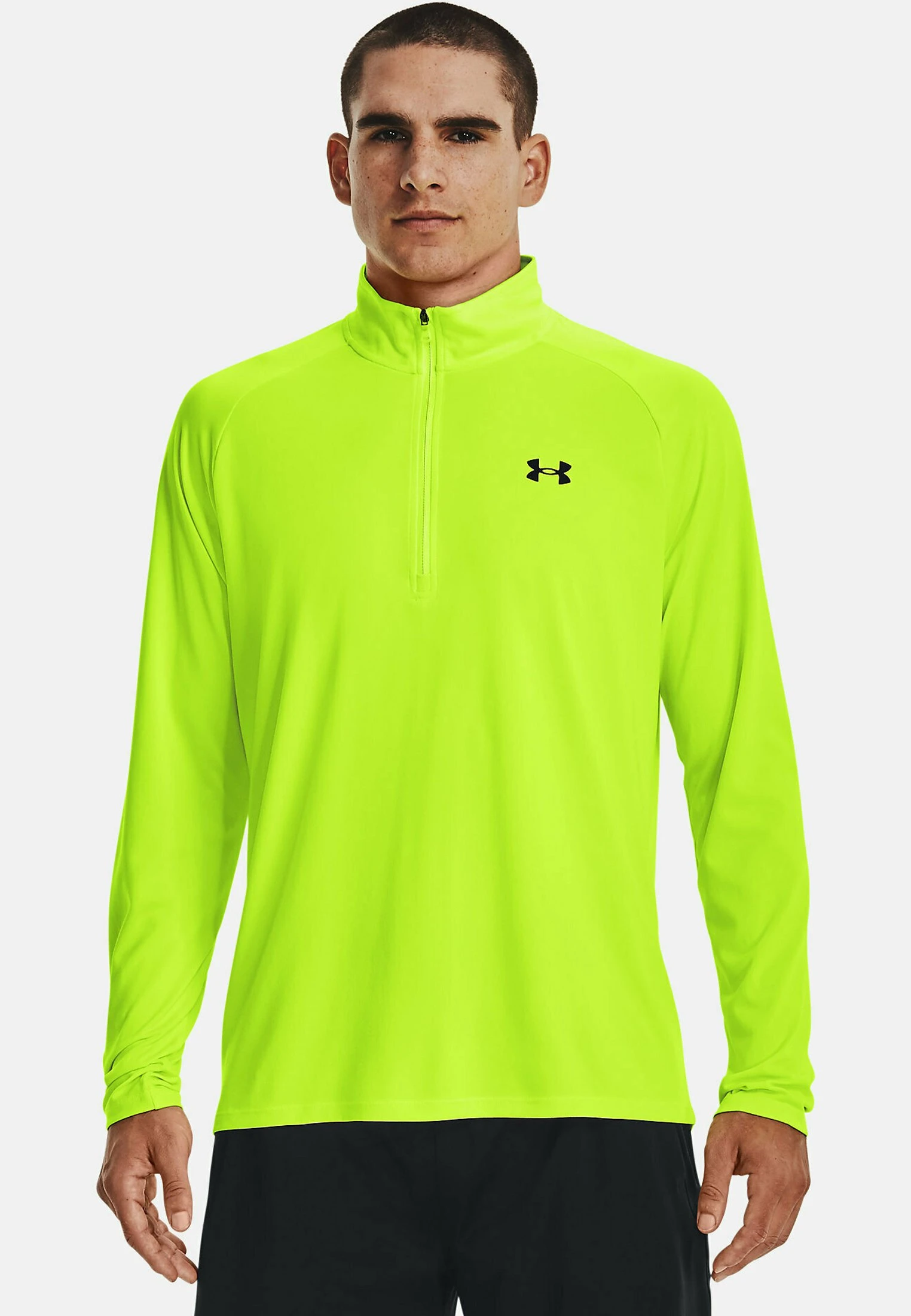 TECH ZIP - Bluzka z długim rękawem - lime surge Under Armour TECH ZIP - Bluzka Z Długim Rękawem - Lime Surge -Under Armour shop 8aa1a5f960984356aa953aae718510e9