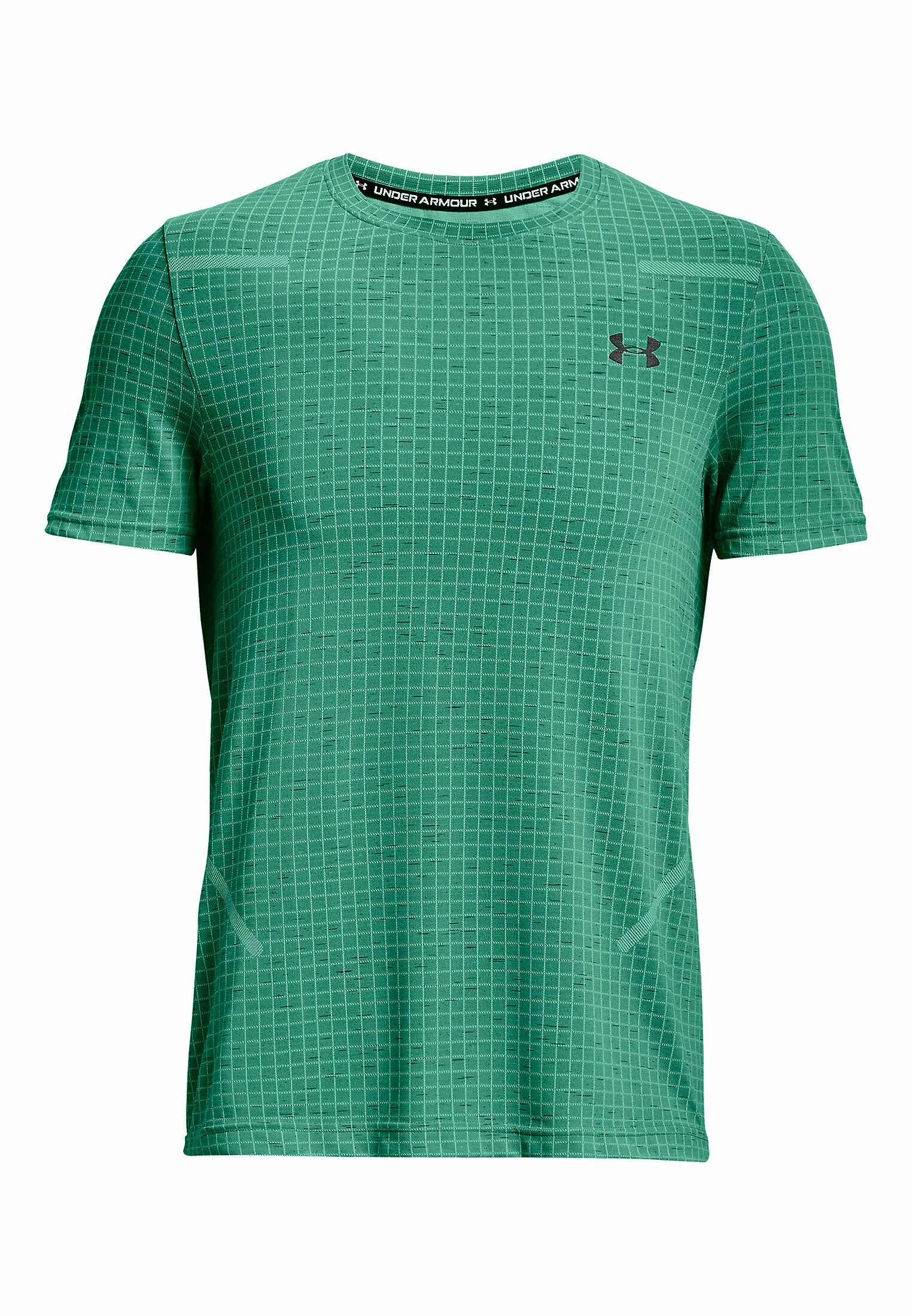 Under Armour SHORT SLEEVES UA SEAMLESS GRID SS - Koszulka Sportowa - Birdie Green 4 Under Armour SHORT SLEEVES UA SEAMLESS GRID SS - Koszulka Sportowa - Birdie Green - obrazek 4