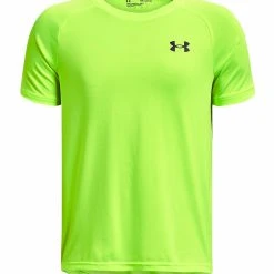 Under Armour TECH SS ORG - Koszulka Sportowa - Lime Surge