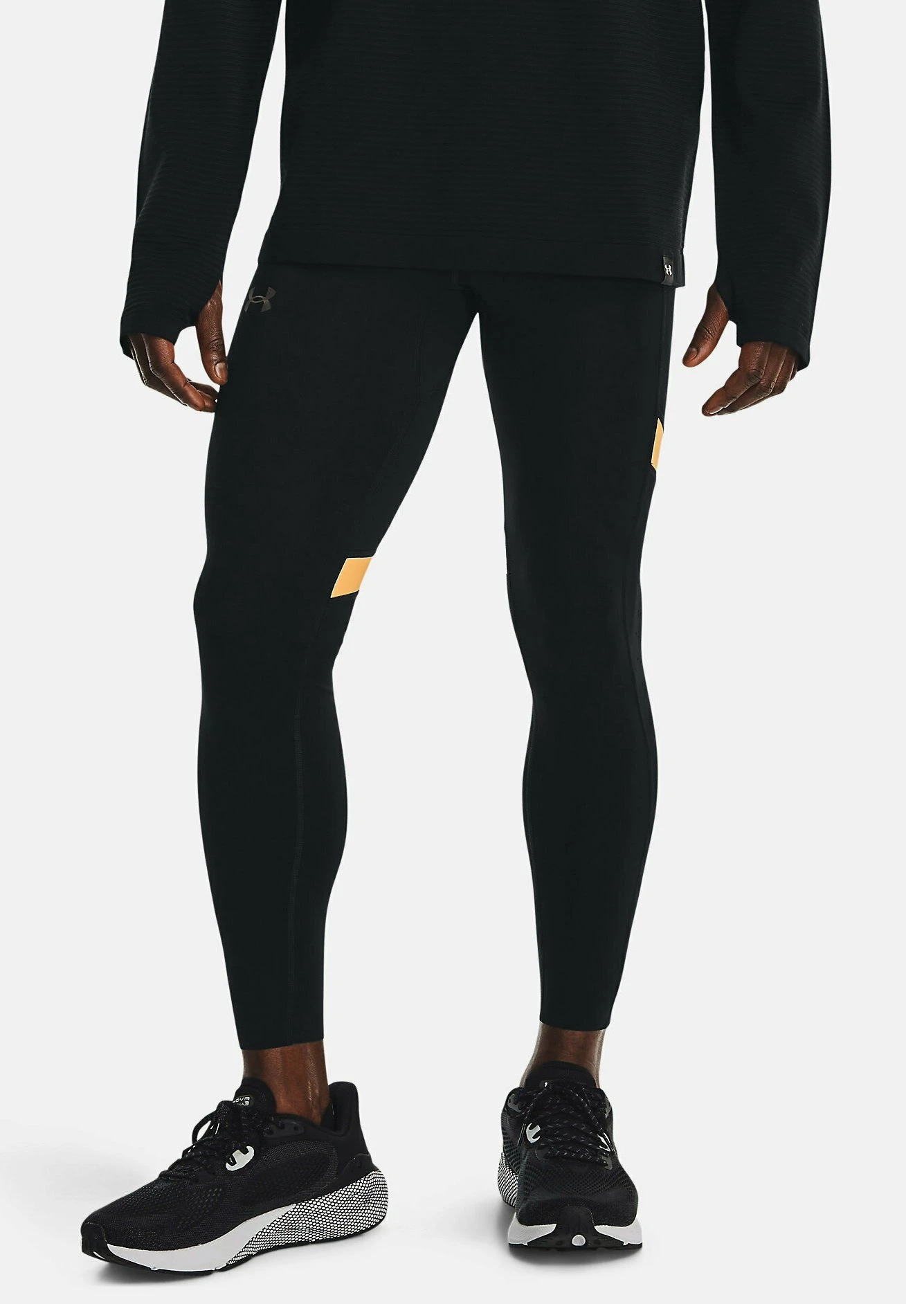 Under Armour SPEEDPOCKET TIGHT - Legginsy - Black 1 Under Armour SPEEDPOCKET TIGHT - Legginsy - Black