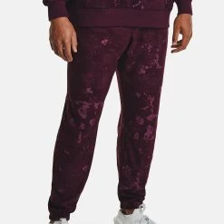 Under Armour UA JOURNEY TERRY - Spodnie Treningowe - Purple Stone