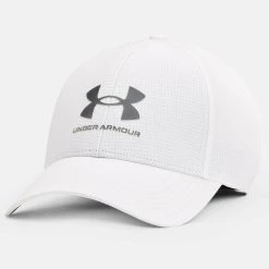 Under Armour ISOCHILL ARMOURVENT STR - Czapka Z Daszkiem - White