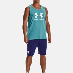 Under Armour SPORTSTYLE LOGO - Top - Glacier Blue