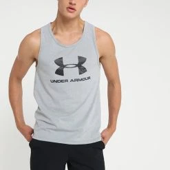 Under Armour SPORTSTYLE LOGO - Top - Grey