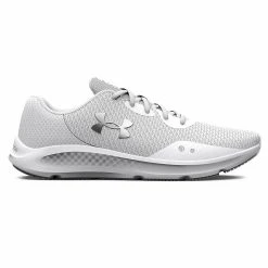 Under Armour CHARGED PURSUIT 3 - Obuwie Do Biegania Treningowe - White -Under Armour shop 953a091f63084648bc04af70a2ea2f93