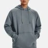 Under Armour HEAVYWEIGHT TERRY - Bluza Z Kapturem - Gravel