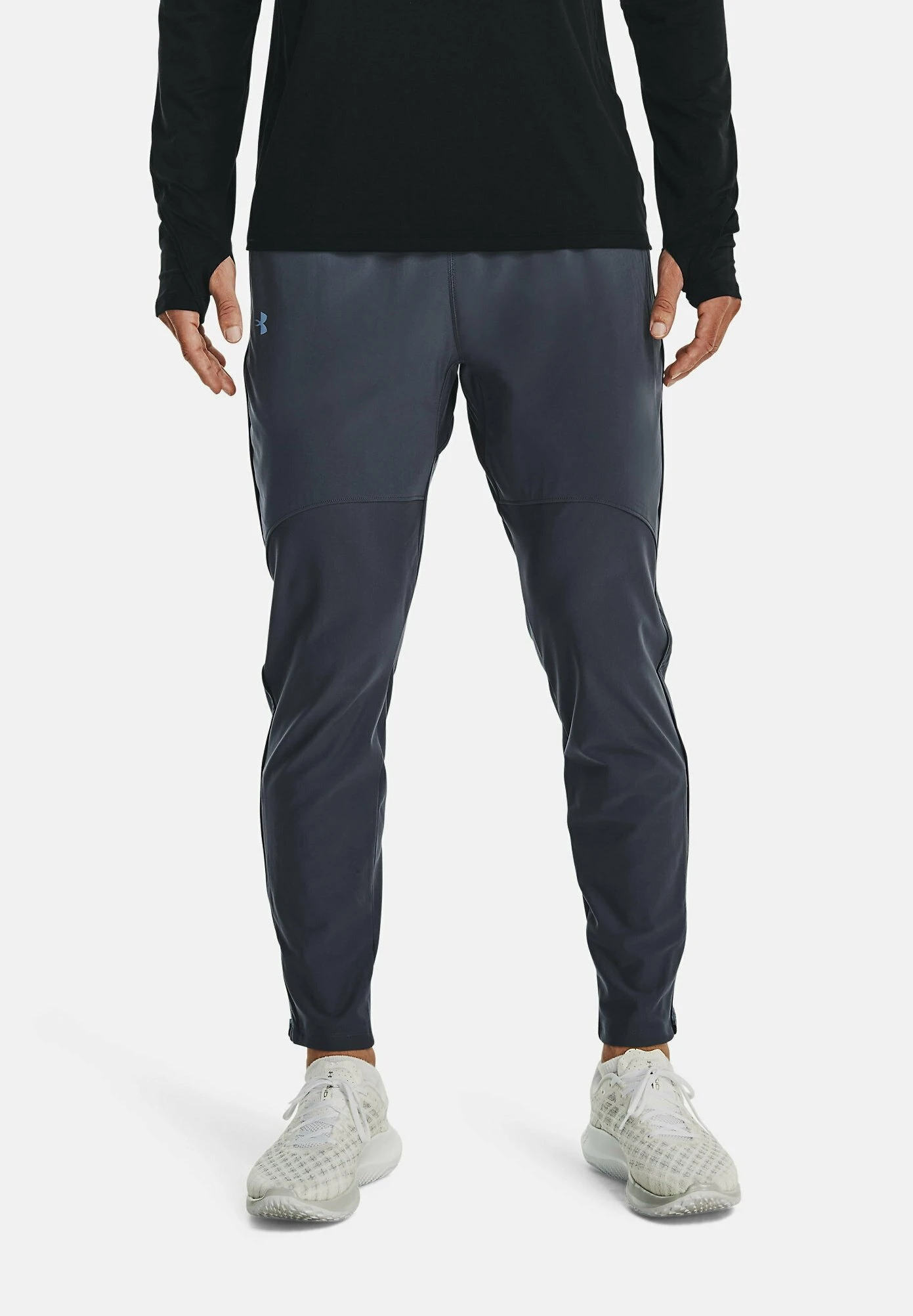 Under Armour QUALIFIER RUN - Spodnie Treningowe - Downpour Gray 1 Under Armour QUALIFIER RUN - Spodnie Treningowe - Downpour Gray