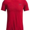 Under Armour RUNNING - T-shirt Z Nadrukiem - Rot