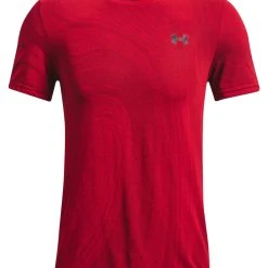 Under Armour RUNNING - T-shirt Z Nadrukiem - Rot
