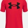 Under Armour TECH BIG LOGO UNISEX - T-shirt Z Nadrukiem - Red