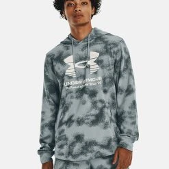 Under Armour UA RIVAL TERRY NOVELTY HD - Bluza Z Kapturem - Harbor Blue