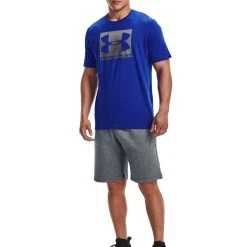 Under Armour BOXED STYLE - T-shirt Z Nadrukiem - Blue
