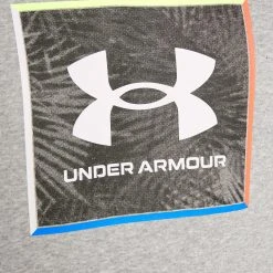 Under Armour RIVAL GRAPHIC HOODIE - Bluza - Gray Light Heather/black -Under Armour shop 9a66191bd1b440f4a3b98969523b4a9e scaled