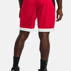 Under Armour BASELINE 10IN - Krótkie Spodenki Sportowe - Red -Under Armour shop 9b246ef4ff3a4a52b00b45d321234463 scaled