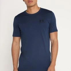 Under Armour SPORTSTYLE - T-shirt Basic - Academy/black