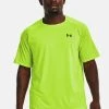 Under Armour NOVELTY TECH 2.0 TRAININGS - T-shirt Z Nadrukiem - Lime Surge