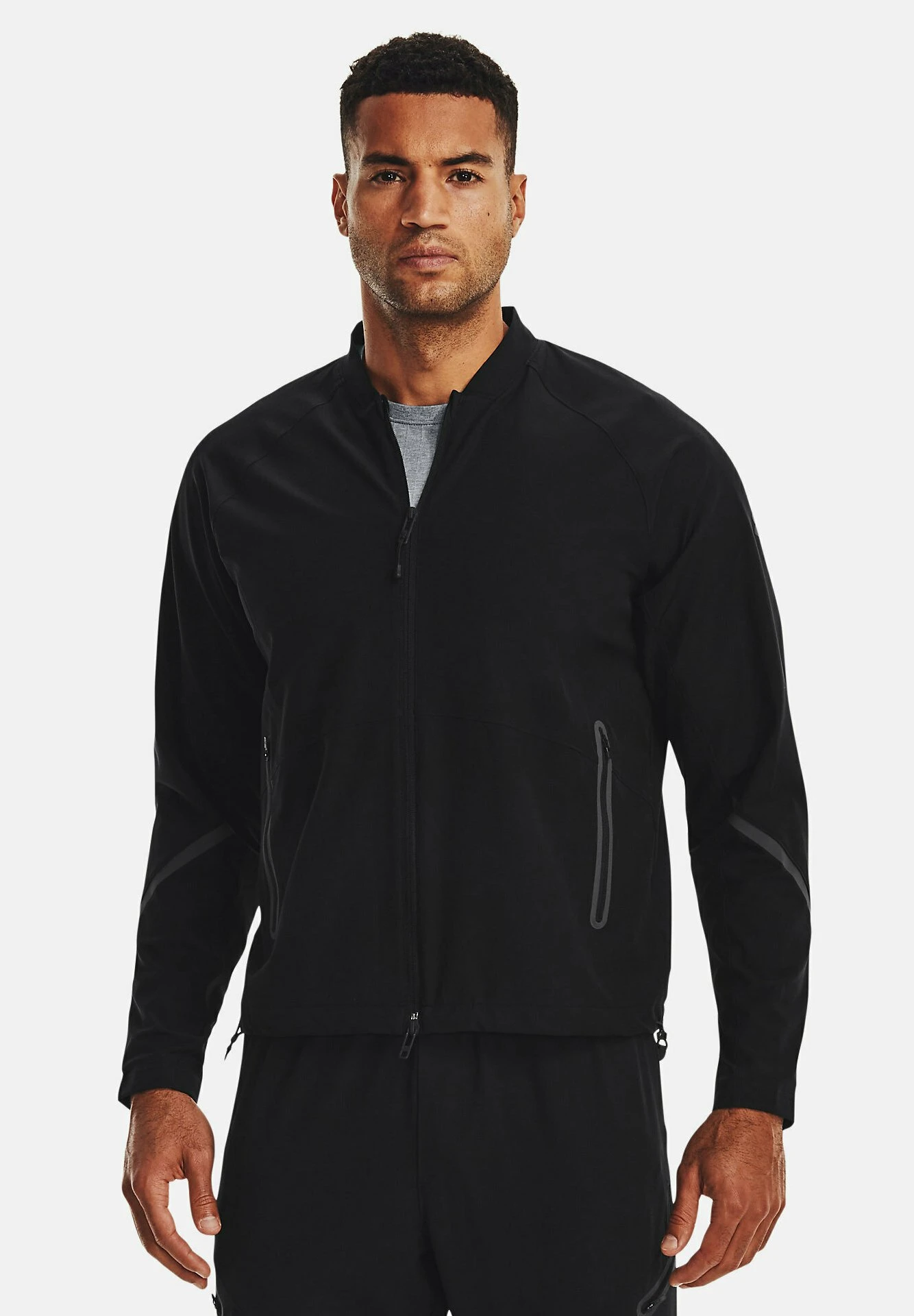 Under Armour LONG-SLEEVES UNSTOPPABLE - Kurtka Sportowa - Black 1 Under Armour LONG-SLEEVES UNSTOPPABLE - Kurtka Sportowa - Black