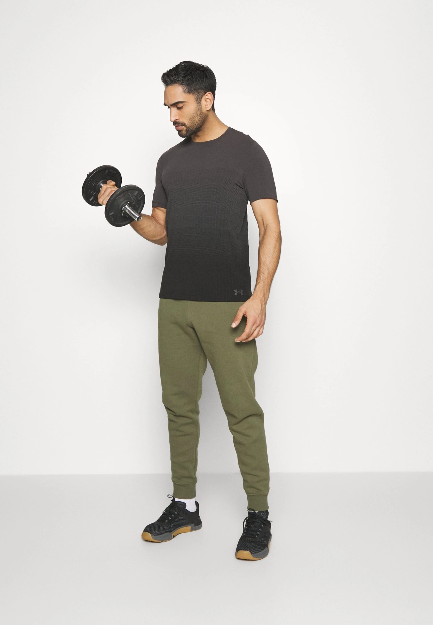 Under Armour RIVAL JOGGERS - Spodnie Treningowe - Marine Od Green/onyx White 2 Under Armour RIVAL JOGGERS - Spodnie Treningowe - Marine Od Green/onyx White - obrazek 2
