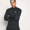 Under Armour STREAKER HALF ZIP - Bluzka Z Długim Rękawem - Black