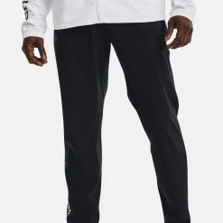 Under Armour UA STORM RUN PANT - Spodnie Treningowe - Black / White / Reflective