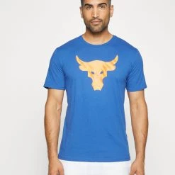 Under Armour ROCK BRAHMA BULL - T-shirt Z Nadrukiem - Blue Mirage/orange Blast -Under Armour shop a2806b8feba5489694ba5dcf53545857 scaled
