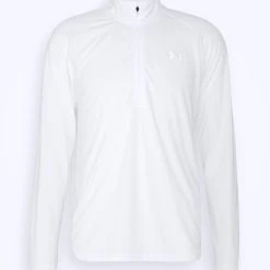 Under Armour STREAKER HALF ZIP - Bluzka Z Długim Rękawem - White -Under Armour shop a5353506ad284a5a9ffd4d58949cbe98 scaled