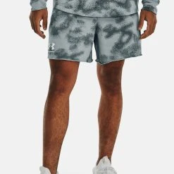 Under Armour UA RIVAL TERRY 6IN - Krótkie Spodenki Sportowe - Harbor Blue