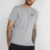 Under Armour SPORTSTYLE LC SS - T-shirt Basic - Steel Light Heather/black