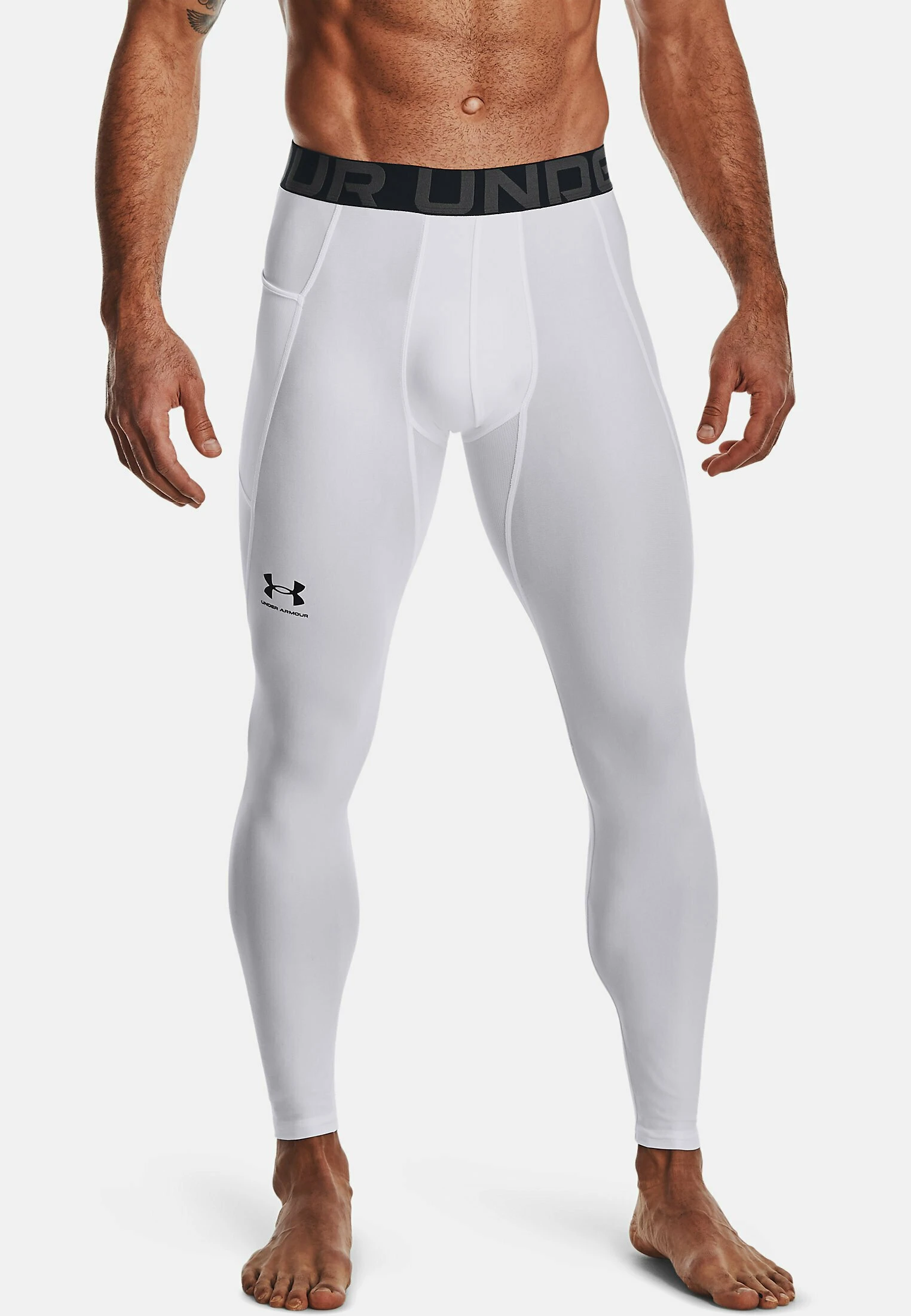 Legginsy - white // black Under Armour Legginsy - White // Black -Under Armour shop a9ecdcc12910464e911b715c643576ef