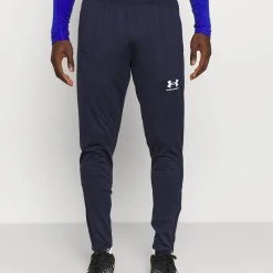 Under Armour CHALLENGER - Spodnie Treningowe - Midnight Navy/white