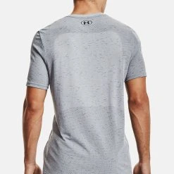 Under Armour SEAMLESS - T-shirt Z Nadrukiem - Mod Gray -Under Armour shop b09015ba736a41f1860c428690345bed