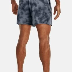 Under Armour UA RIVAL TERRY 6IN - Krótkie Spodenki Sportowe - Downpour Gray -Under Armour shop b0ff26f883764b81b809d56db0572fae