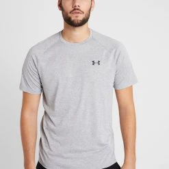 Under Armour UA TECH 2.0 SS - T-shirt Basic - Steel Light Heather/black