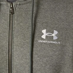 Under Armour ESSENTIAL - Bluza Rozpinana - Pitch Gray Medium Heather/white -Under Armour shop b34f92ec66e6421c91f786c5562df9c2 scaled