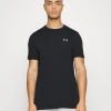 Under Armour SEAMLESS GRID - Koszulka Sportowa - Black/mod Gray