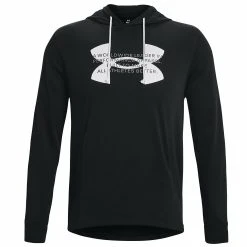 Under Armour UA RIVAL LOGO - Bluza Z Kapturem - Black -Under Armour shop b4528a28962148dc92606f7aeacf166c