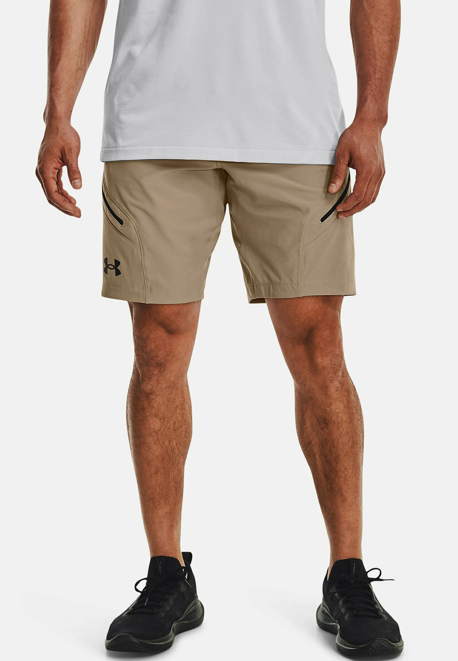 Under Armour UNSTOPPABLE - Krótkie Spodenki Sportowe - Sahara 1 Under Armour UNSTOPPABLE - Krótkie Spodenki Sportowe - Sahara