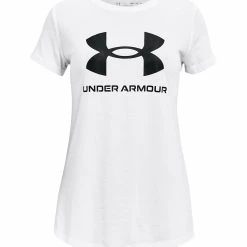 Under Armour SHORT SLEEVE - Koszulka Sportowa - White