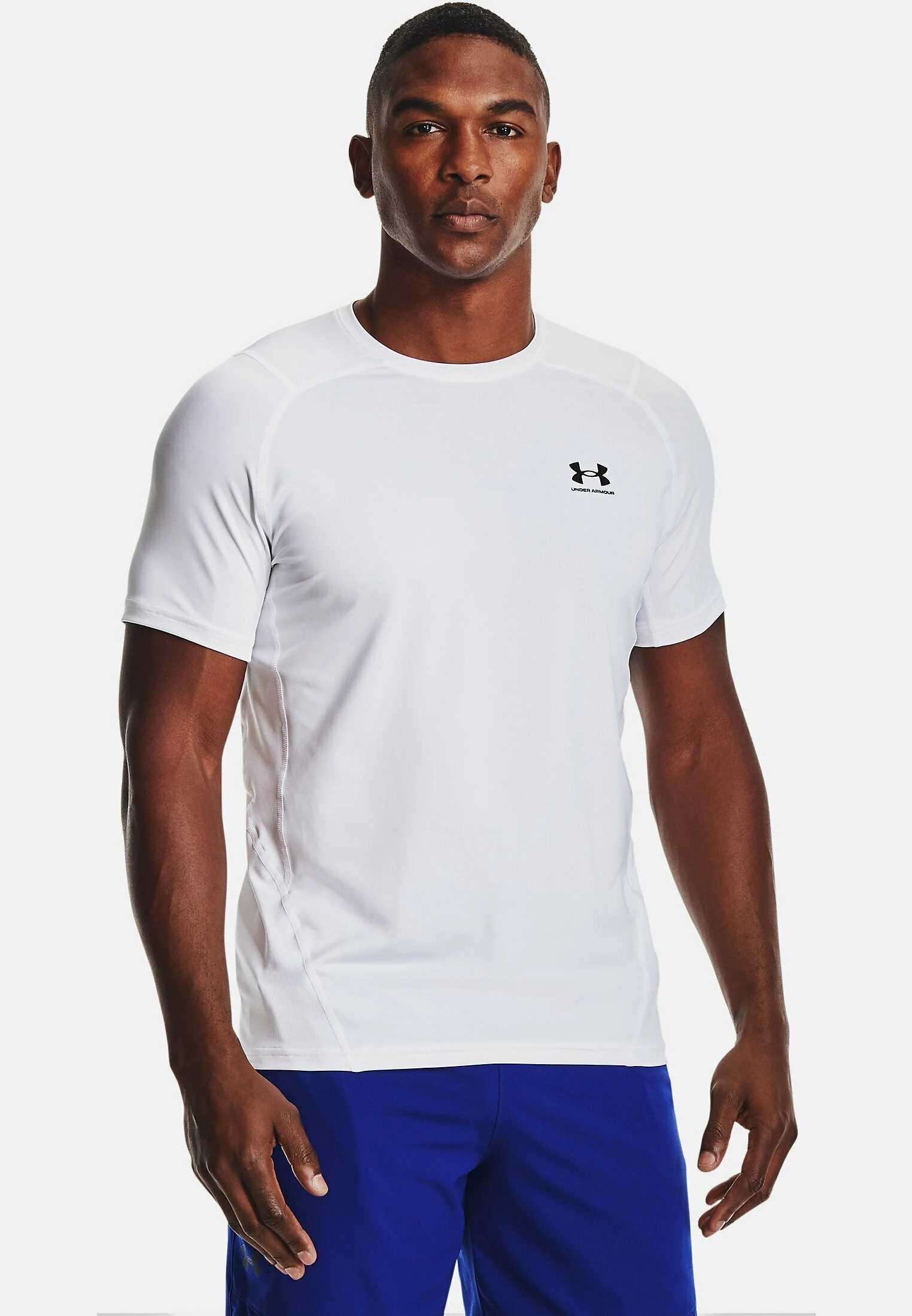 T-shirt basic - white Under Armour T-shirt Basic - White -Under Armour shop b4ea44d051e346509c0329571ae8dad3